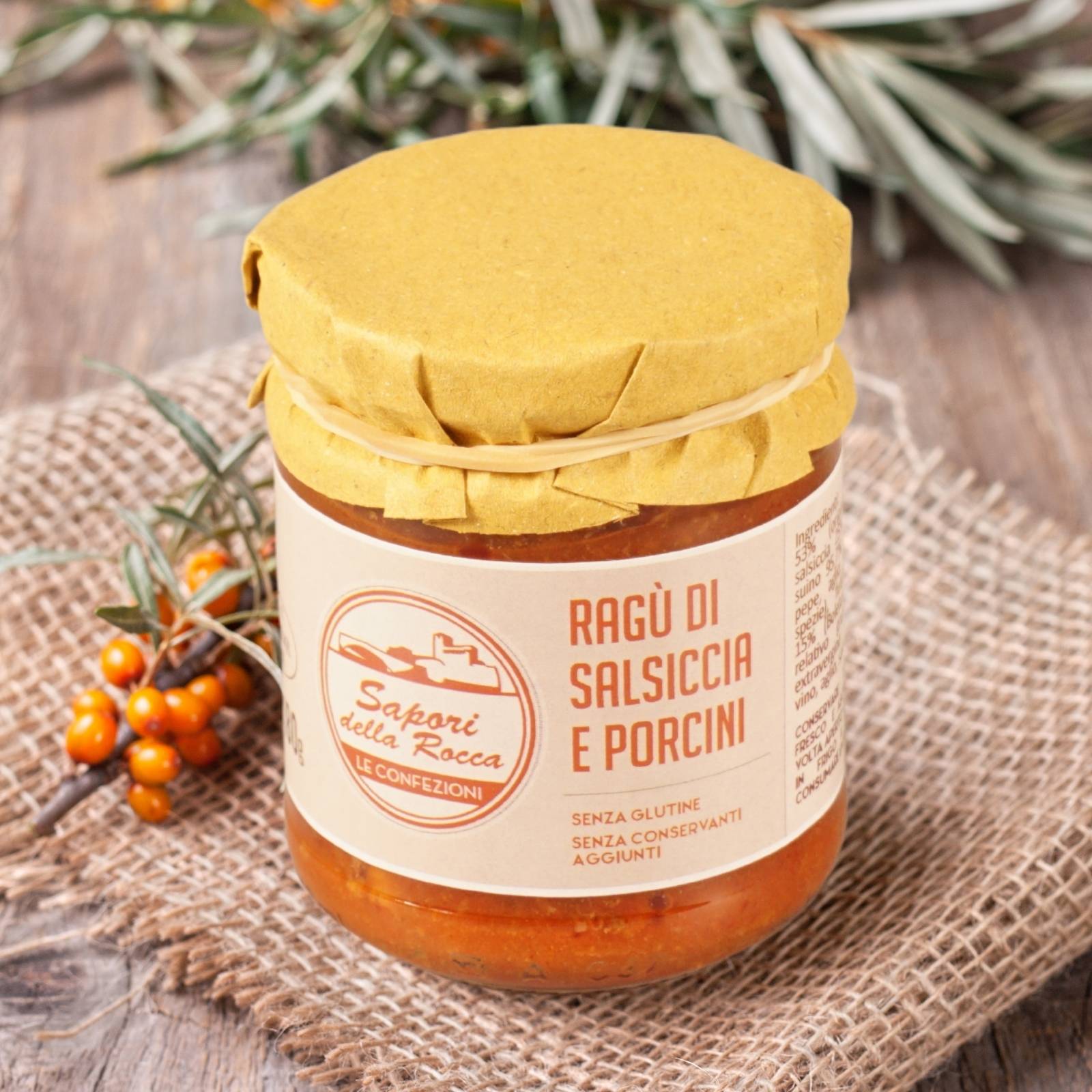 Sapori della Rocca Ragù di Salsiccia e Porcini